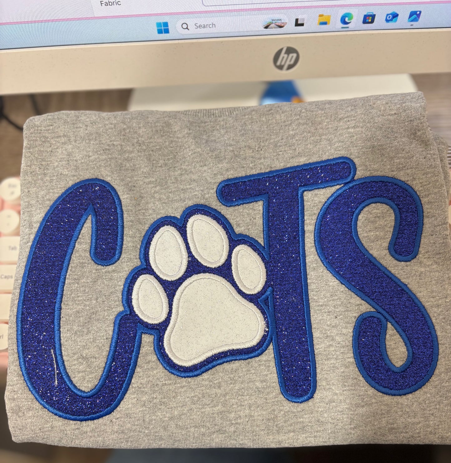 Embroidered CATS applique (Adult Tshirt)