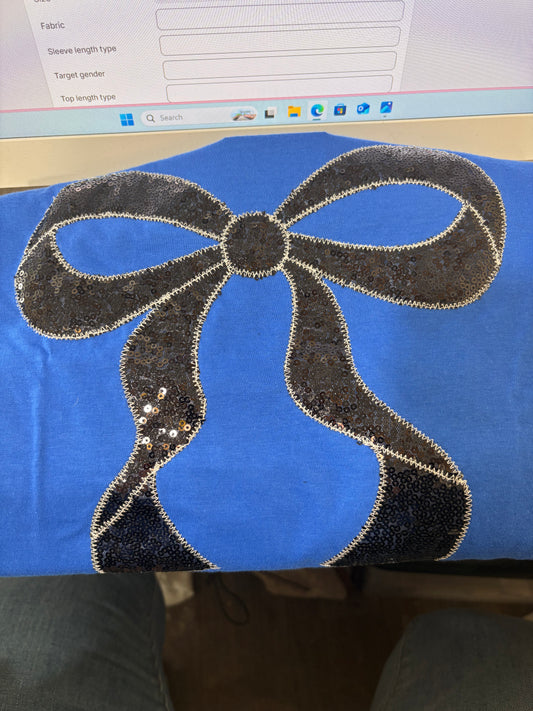 Embroidered Couquette Bow